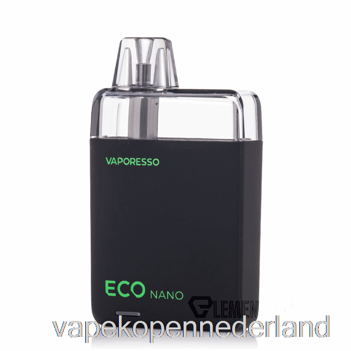 Elektronische Sigaret Vape Vaporesso Eco Nano Pod-systeem Middernacht Zwart